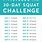 30-Day Squat Challenge Calendar