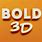 3D Font PSD