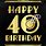 40th Birthday Signs