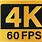 4K 60 FPS Icon