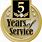 5 Years Service Logo
