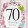 70th Birthday Cards Female