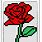 A Pixel Rose Art
