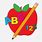ABC 123 Apple Clip Art