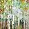 Abstract Paintings of Birch Trees