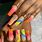 Acrylic Nails Bright Designs