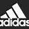 Adidas Logo in White