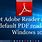 Adobe PDF Reader for Windows 10 Free Download