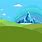 Adventure Time Hill Landscape