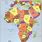 Africa Map Print