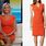 Ainsley Earhardt Orange Dress