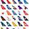 Airline Colors and Logos