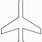 Airplane Template Printable Cut Out