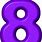 Alphabet 8 Purple