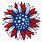American Flag Sunflower SVG