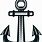 Anchor Vector Black and White