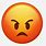 Angry Face Emoji Text