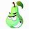 Angry Pear Cartoon