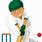 Animated Cricket Player