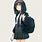 Anime Girl Kawaii Black School Uniform