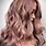 Antique Rose Gold Hair Color