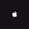 Apple Logo Black Background 4K