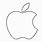 Apple Logo Line Drawing