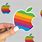 Apple Rainbow Sticker