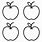 Apple Shape Coloring Page