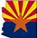 Arizona State Flag Outline