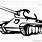 Army Tank Stencil