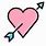 Arrow Cross D Heart Emoji