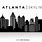 Atlanta City Skyline Silhouette