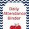 Attendance Binder