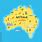 Australia Cute Map