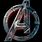 Avengers Logo Black Wallpaper