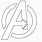 Avengers Symbol Coloring Page
