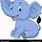 Baby Cartoon Animal Elephant
