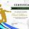 Badminton Certificate Design