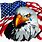 Bald Eagle Crying American Flag