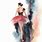 Ballerina Art Watercolor
