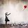 Banksy Girl Heart Balloon