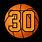 Basketball Number 30