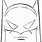 Batman Face Coloring Pages