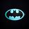 Batman Logo Cyan