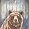 Bear Oil Pastel Painting