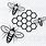 Bee Clip Art SVG