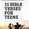 Bible Verses for Teenagers