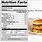 Big Mac Nutrition Label