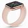 Black Apple Watch with Pink Band